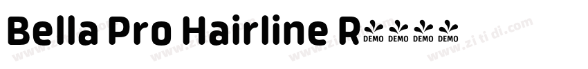 Bella Pro Hairline R字体转换